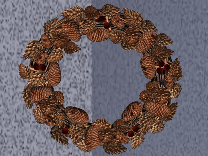 TM Pine Cone Wreath - Christmas