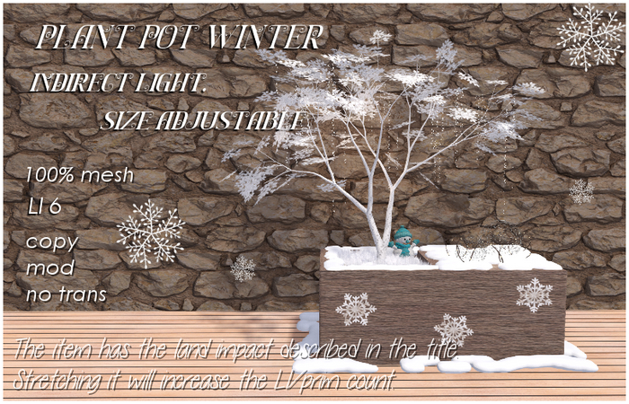 Plant pot winter
