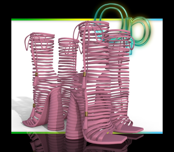 Pink Gloria Heels Kupra