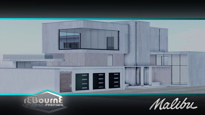 reBourne Prefabs Malibu - Modern Beachfront Mansion
