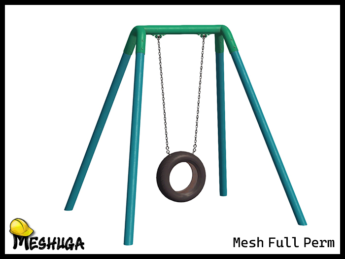 Meshuga Kids Playground - Tire Swing FULL PERM MESH 