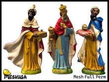 Meshuga Christmas Nativity Wise Men Figurines  FULL PERM MESH 