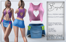 BESIDE Full Perm-Female Outift 240811-OBJ+DAE+PSD