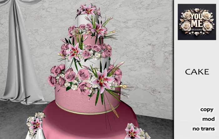 {You&Me Designs} Pinku Wedding Cake attach