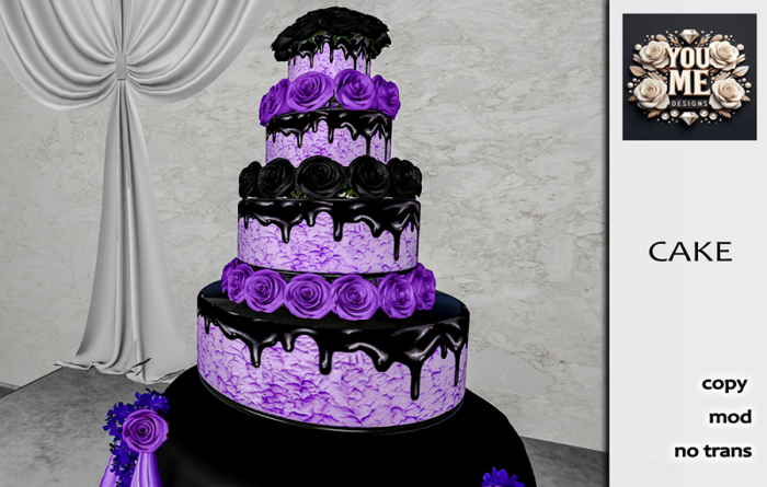 {You&Me Designs} Gothic wedding cake  attach