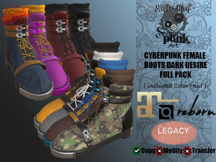 SW - Cyberpunk Female Boots Dark Desire Full(Box)