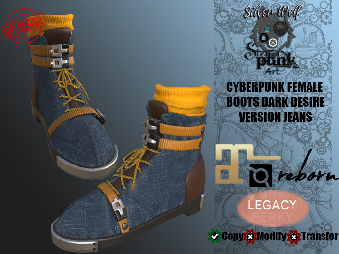 SW - Cyberpunk Female Boots Dark Desire Jeans(Box)