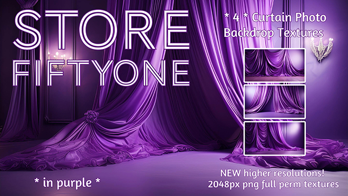 Four Photo Studio Backdrops - Purple - 2K resolution!