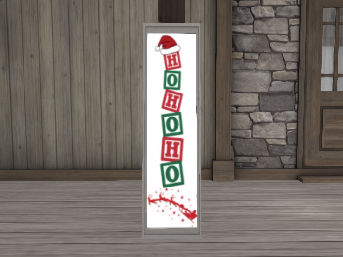 Christmas Porch Sign HO Ho Ho
