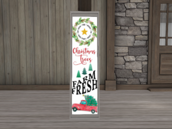 Christmas Porch Sign Tree Farm