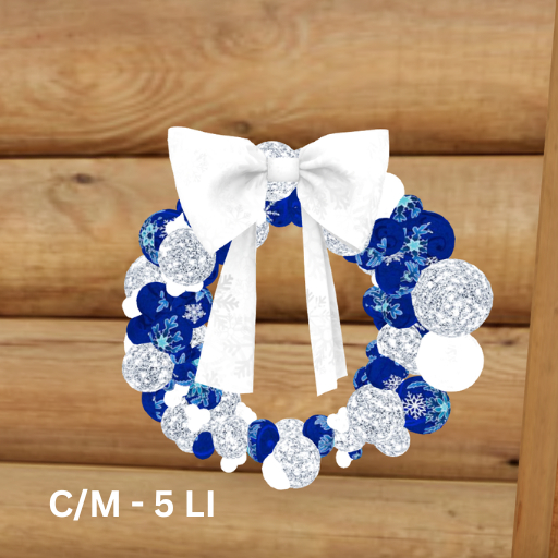 Wreath-Blue.White BOXED