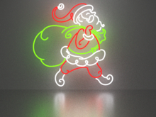 Santa Claus 9 neon sign Full Permission