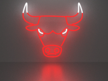 Bull 1 neon sign Full Permission