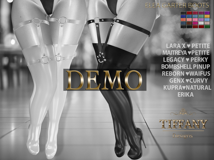 ::TD:: Elea Garter Boots [Mesh] DEMO + Lara X
