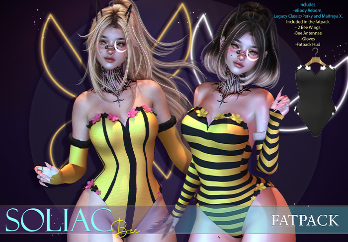 SOLIAC - Bodysuit Bee - Black