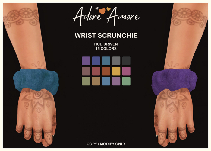 .:Adore:.  Wrist Scrunchie
