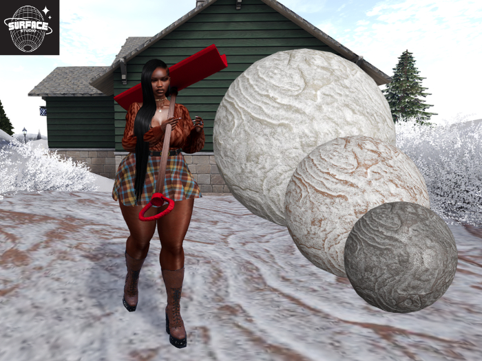 PBR Snow On Wavy Sandstone