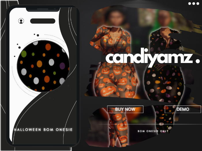 *CY* Halloween . Black Polka . Onesie // (Add)