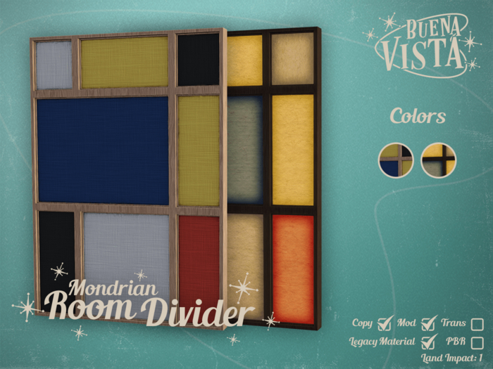 [BV] Mondrian Room Divider
