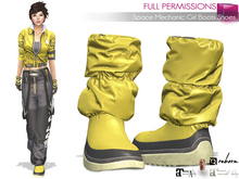 Full Perm Female Futuristic Yellow Puffy Space Boots For Maitreya 5.3 LaraX Ebody Reborn Legacy