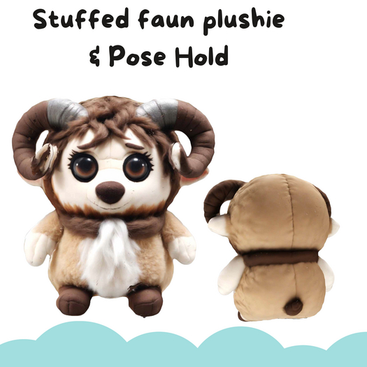 (AL) stuffed faun plushie
