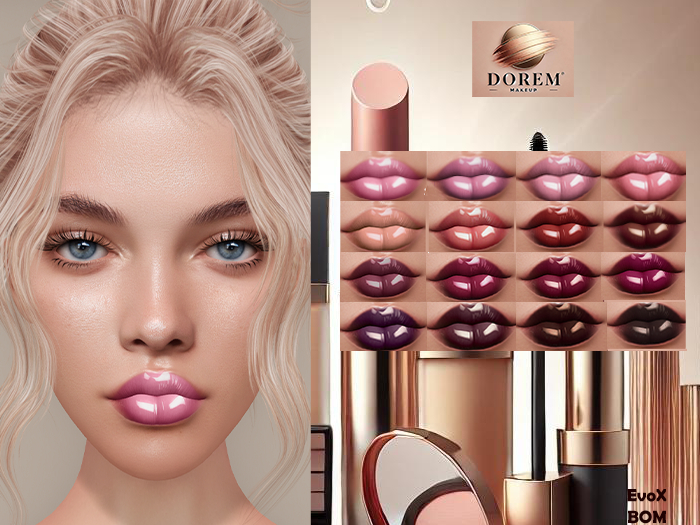 **DOREM BEAUTY** soft lipgloss -evox