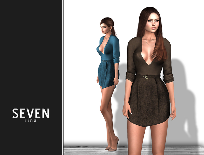 SEVEN - Rina Dress (brown)