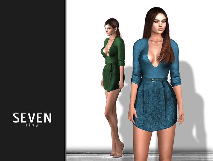 SEVEN - Rina Dress (blue)