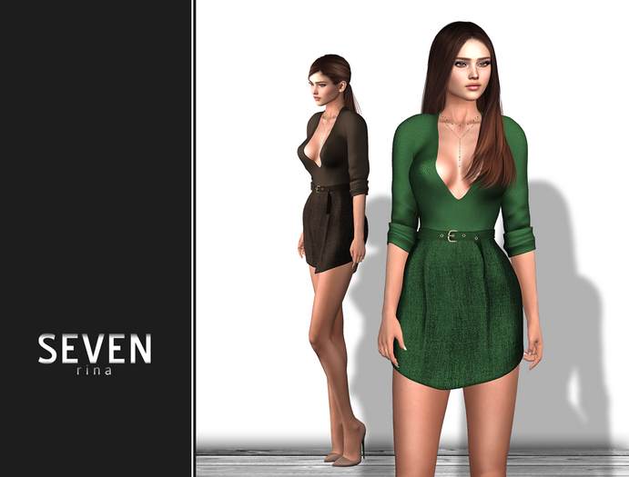 SEVEN - Rina Dress (green)