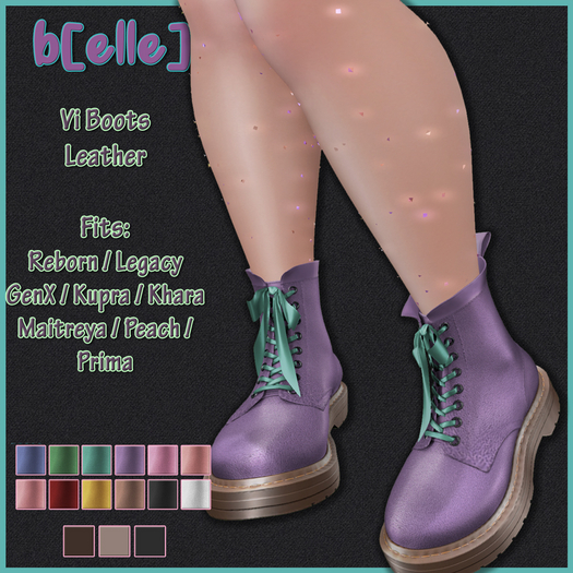 b[ELLE] Vi Boots Leather w/HUD