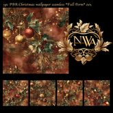 5pc PBR Christmas wallpaper texture seamless *Full Perm* 001