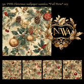 5pc PBR Christmas wallpaper texture seamless *Full Perm* 003