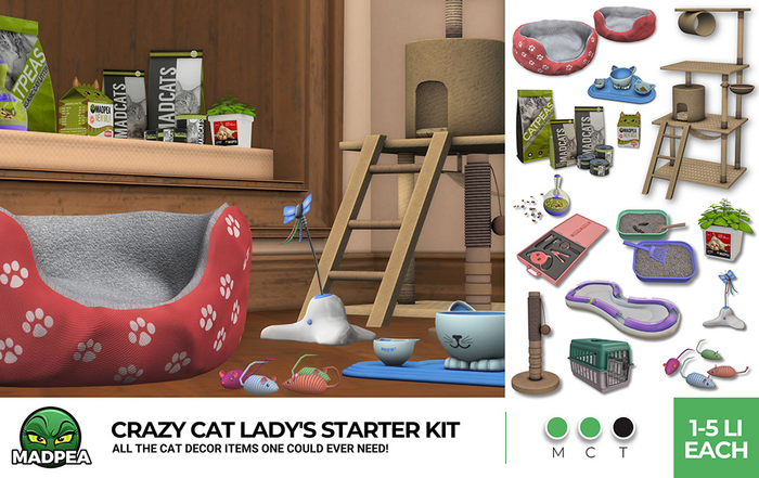 MadPea Crazy Cat Lady's Starter Kit