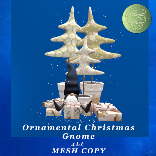 Forest Floor ORNAMENTAL CHRISTMAS GNOME