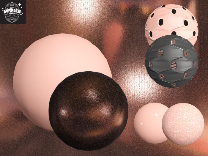 PBR RoseGold Surface Paint Collection