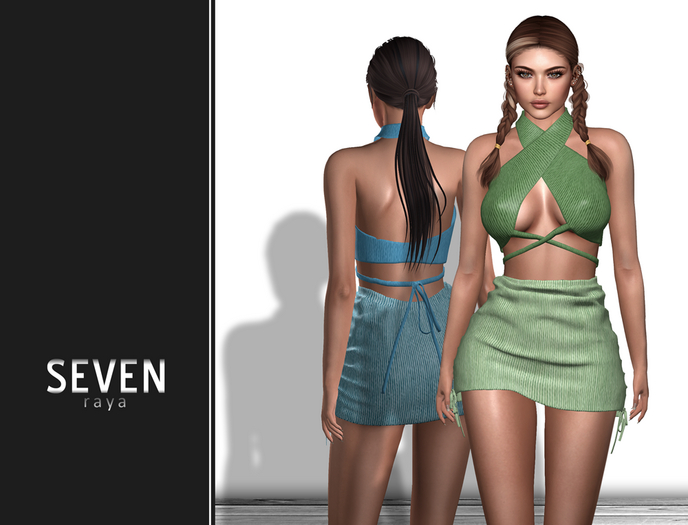 SEVEN - Raya Outfit (green - blue)