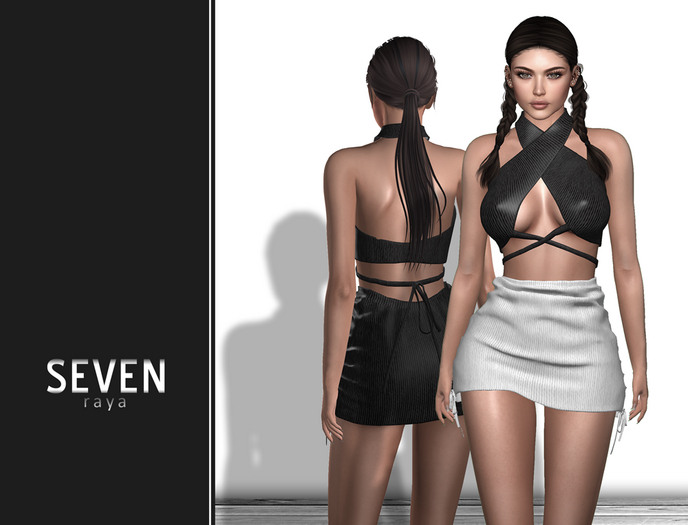 SEVEN - Raya Outfit (black - white)