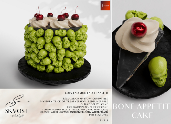 SKVOST - Bone Appetit Cake - Noir