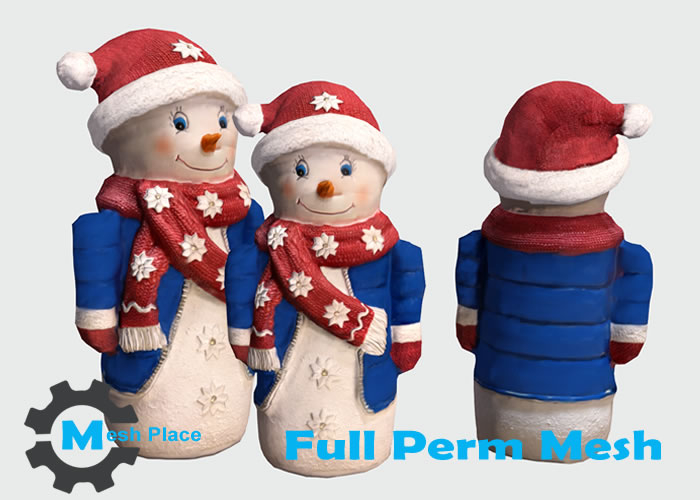 Mesh Place - Snowman Statue Full Perm Mesh (add to