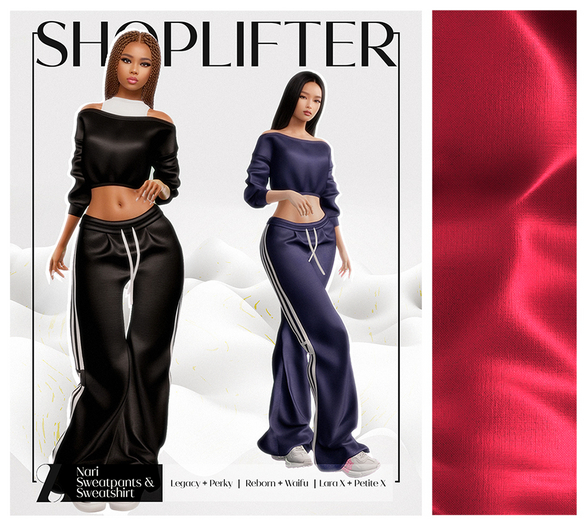 [SHOPLIFTER] - 'Nari' Sweatpants / Red