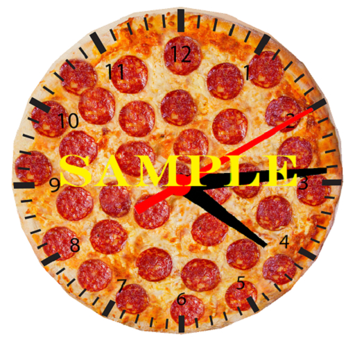 Atheria Designs Exclusive Pepperoni Pizza * Working* Clock