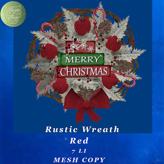 Forest Floor Rustic Wreath Red