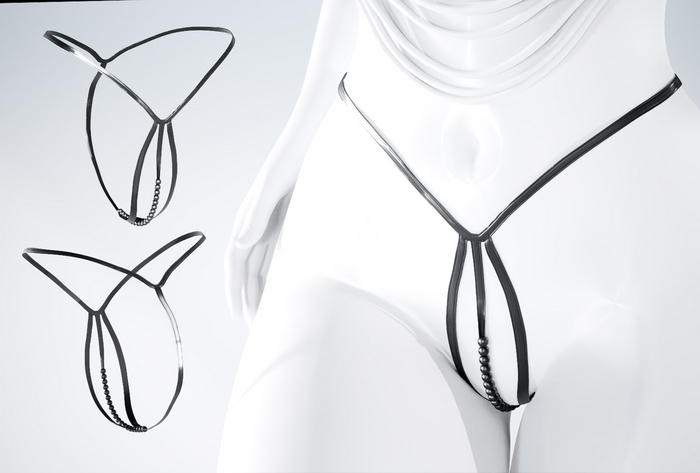 Otsidy Pearl Thong Latex 