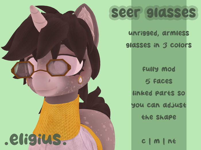 .e. seer glasses