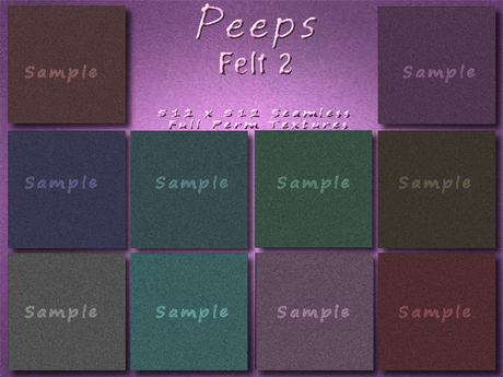 Second Life Marketplace - Peeps Textures Felt 2