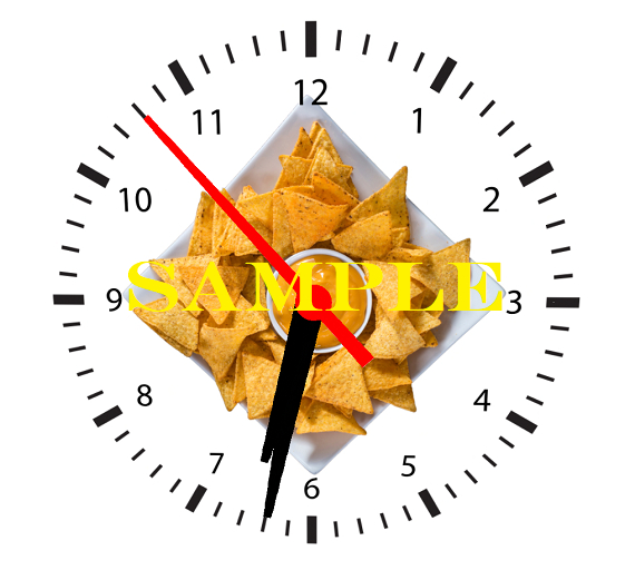Atheria Designs Exclusive Nachos **Working Clock**