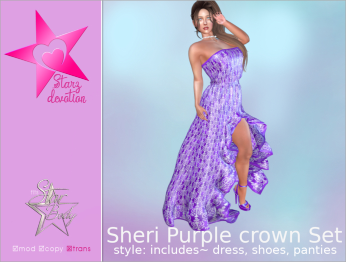 SD2 Sheri Purple crown Set