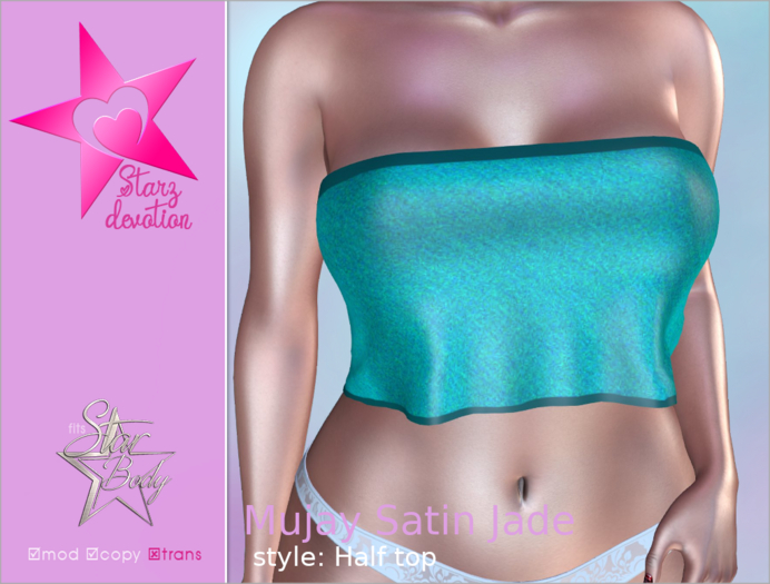 SD2 Mujay Satin Jade Half Top