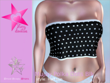 SD2 Mujay Polka Dots Blk Half Top
