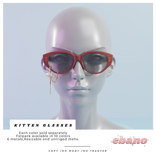 Ebano-Kitten Glasses(LILAC)